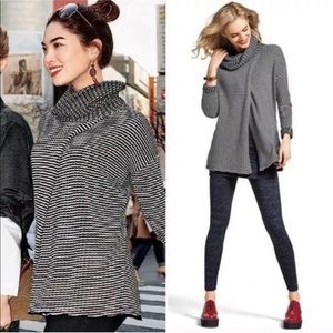 CAbi 3167 Fergie Turtleneck Overlap Sweater